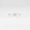 1.80 CT. T.W. Pear-Shaped and Round Certified Lab-Created Diamond Three Stone Engagement Ring in 14K White Gold (F/SI2)