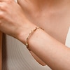 Reaura Polished and Mesh Twist Bangle in Repurposed 14K Gold