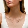 Reaura Oval Link Station Chain Necklace in Repurposed 14K Gold