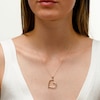 Reaura Tilted Tube Open Heart Pendant in Repurposed 14K Gold