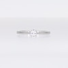 0.20 CT. Oval Certified Lab-Created Diamond Solitaire Promise Ring in 10K White Gold (F/SI2)