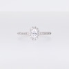 0.50 CT. T.W. Oval Certified Lab-Created Diamond Frame Promise Ring in 10K White Gold (F/SI2)