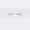 0.20 CT. Princess-Cut Certified Lab-Created Diamond Solitaire Promise Ring in 10K White Gold (F/SI2)