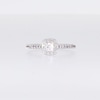 0.50 CT. T.W. Princess-Cut Certified Lab-Created Diamond Cushion Frame Promise Ring in 10K White Gold (F/SI2)