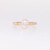 Vera Wang Love Collection 0.80 CT. T.W. Oval Certified Diamond Frame Engagement Ring in 18K Gold (F/SI2)