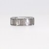 8.0mm Textured Brick Pattern Comfort-Fit Wedding Band in Tungsten - Size 10