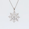 0.05 CT. T.W. Diamond Snowflake Pendant in Sterling Silver