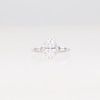 1.50 CT. T.W. Oval Certified Lab-Created Diamond Frame Collar Engagement Ring in 14K White Gold (F/VS2)