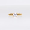 Vera Wang Love Collection 0.95 CT. T.W. Certified Diamond Solitaire Engagement Ring in 18K Gold (F/SI2