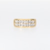 0.20 CT. T.W. Diamond Miracle Double Row Anniversary Band in 10K Gold