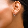 0.50 CT. T.W. Certified Lab-Created Diamond Four Stone Huggie Hoop Earrings in 10K Gold (F/SI2