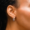 0.50 CT. T.W. Certified Lab-Created Diamond Hoop Earrings in Sterling Silver (F/SI2)