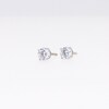 1.00 CT. T.W. Diamond Solitaire Stud Earrings in 10K White Gold