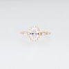 1.50 CT. T.W. Oval Certified Lab-Created Diamond Frame Collar Engagement Ring in 14K Gold (F/VS2)