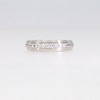 0.20 CT. T.W. Diamond Graduated Nine Stone Stepped Edge Anniversary Band in 10K White Gold