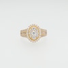 1.20 CT. T.W. Oval-Shaped Multi-Diamond Frame Multi-Row Engagement Ring in 14K Gold