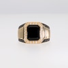 EFFY™ Collection Emerald-Cut Onyx with 0.58 CT. T.W. Black and White Diamond Frame Ring in 14K Gold