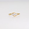 0.75 CT. T.W. Diamond Past Present Future® Bypass Shank Engagement Ring in 14K Gold