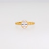 0.99 CT. T.W. Oval Canadian Certified Diamond "XO" Shank Engagement Ring in 14K Gold (I/I1)