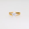 1.75 CT. T.W. Certified Lab-Created Diamond Graduated Shank Engagement Ring in 14K Gold (F/SI2)