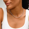 2.0mm Bead Necklace in Hollow Sterling Silver - 24”